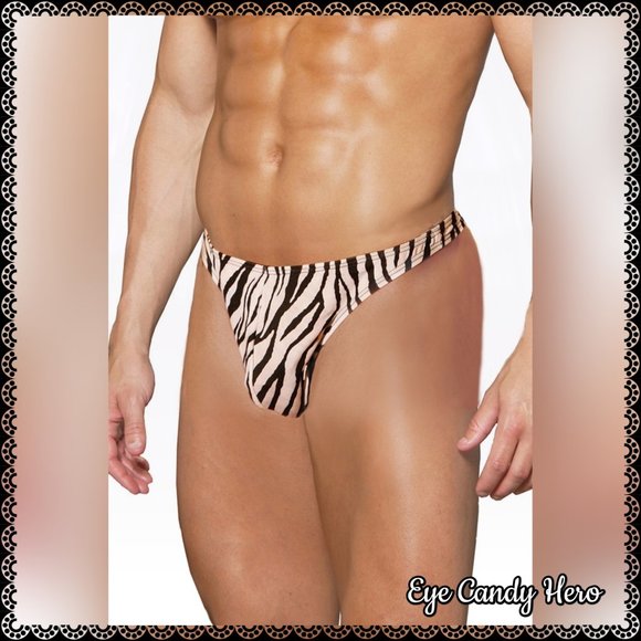 Eye Candy Hero Other - 🆕🦓Zebra Men's thong Back Underwear